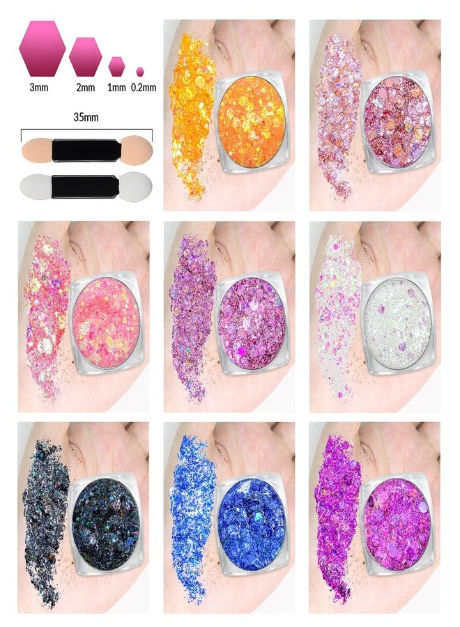 Estanoite Body Glitter Face Glitter Makeup Festival Glitter, 20 Colors Face and Body Glitter Gel, Hair Glitter Gel, Body Makeup - Image 4